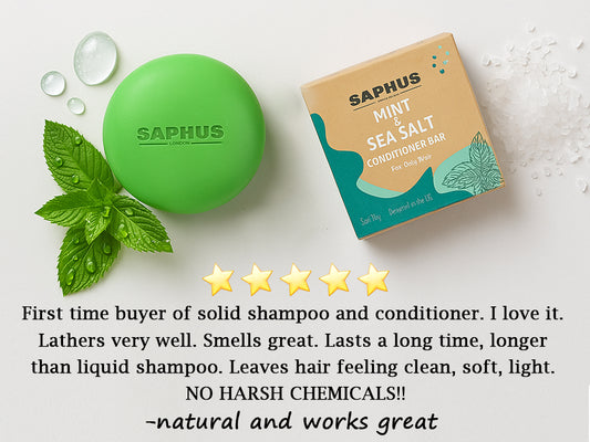 Shampoo Bar and Conditioner Bar Set - Promote Hair Growth & Purifying, Paraben Free and Sulfate Free for Men & Women Dandruff Oily Hair, 2pcs