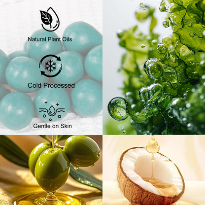 SAPHUS Grape Shaped Soap On Rope, Natural Handmade Soap Bar, Decorative Bath & Body Soap Gift for Women, Packed in Elegant Gift Box