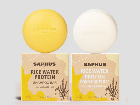 Rice Shampoo Bar and Conditioner Set - Promote Hair Growth & Strengthening Thinning Hair, Paraben Free and Sulfate Free, for Both Men & Women