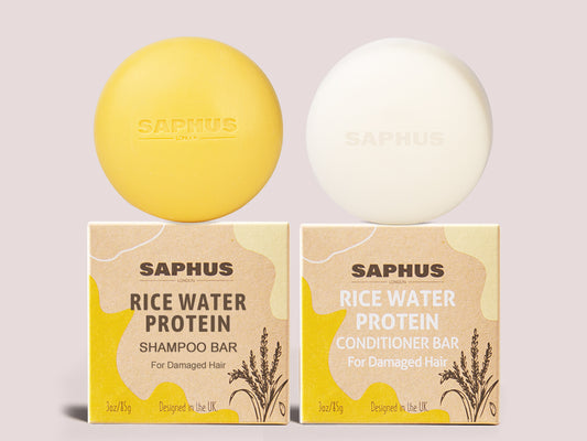 Rice Shampoo Bar and Conditioner Set - Promote Hair Growth & Strengthening Thinning Hair, Paraben Free and Sulfate Free, for Both Men & Women