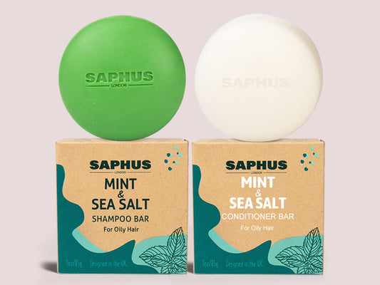 Shampoo Bar and Conditioner Bar Set - Promote Hair Growth & Purifying, Paraben Free and Sulfate Free for Men & Women Dandruff Oily Hair, 2pcs