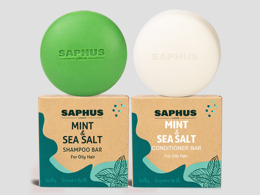 Shampoo Bar and Conditioner Bar Set - Promote Hair Growth & Purifying, Paraben Free and Sulfate Free for Men & Women Dandruff Oily Hair, 2pcs