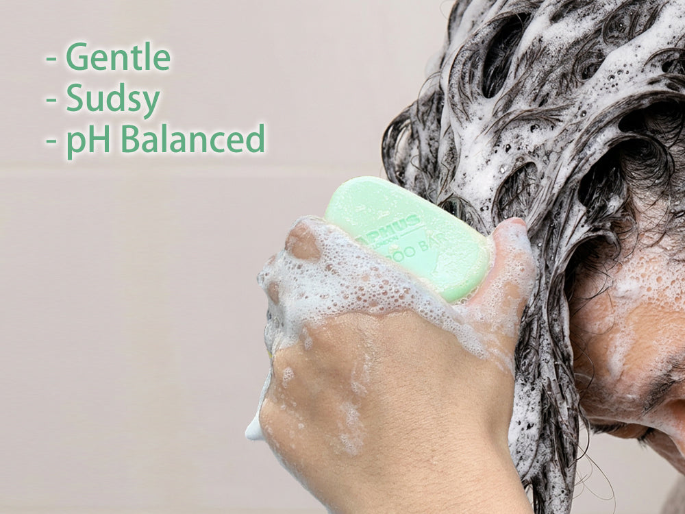 SAPHUS Rosemary Shampoo Bar for Hair Growth & Volumizing | Eco-Friendly Duo